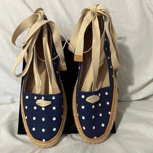 Antonio Melani blue polka Espadrilles